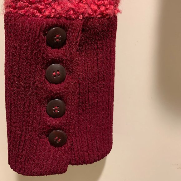 Vintage Red Knit Top and Skirt Set - Picture 4 of 11